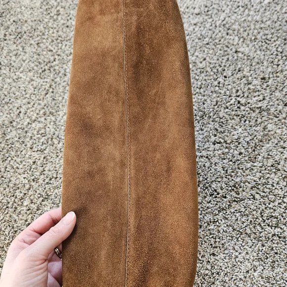 LIKE NEW SUEDE MADEWELL MYLIE BAG RUSSET - Picture 5 of 6